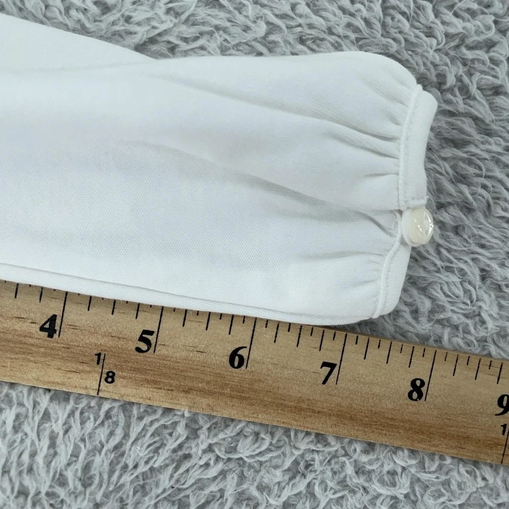 Ralph Lauren Romper Baby‎ Girls 18M White Peter Pan Collar Embroidered One Piece